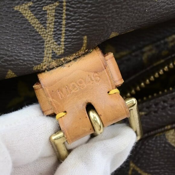 LOUIS VUITTON Montsouris GM Backpack Bag Monogram Leather Brown - Picture 2 of 16